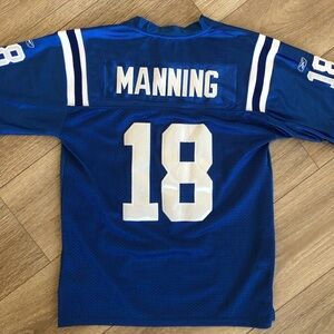 Peyton Manning #18 Reebok Jersey Youth XL Indianapolis Colts Stitched / Sewn